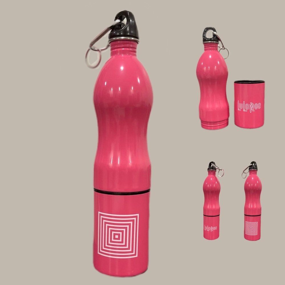 LuLaRoe Supply Store 2 in 1 Water Bottle Pink 20 fl oz by Sport + Store